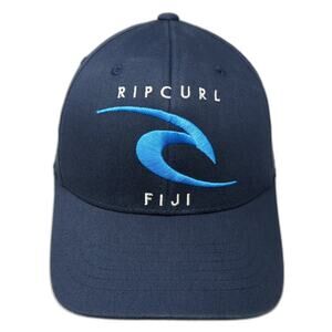 Ripcurl Fiji Fitted Baseball Cap Blue One Size Embroidered Flexfit Yupoong